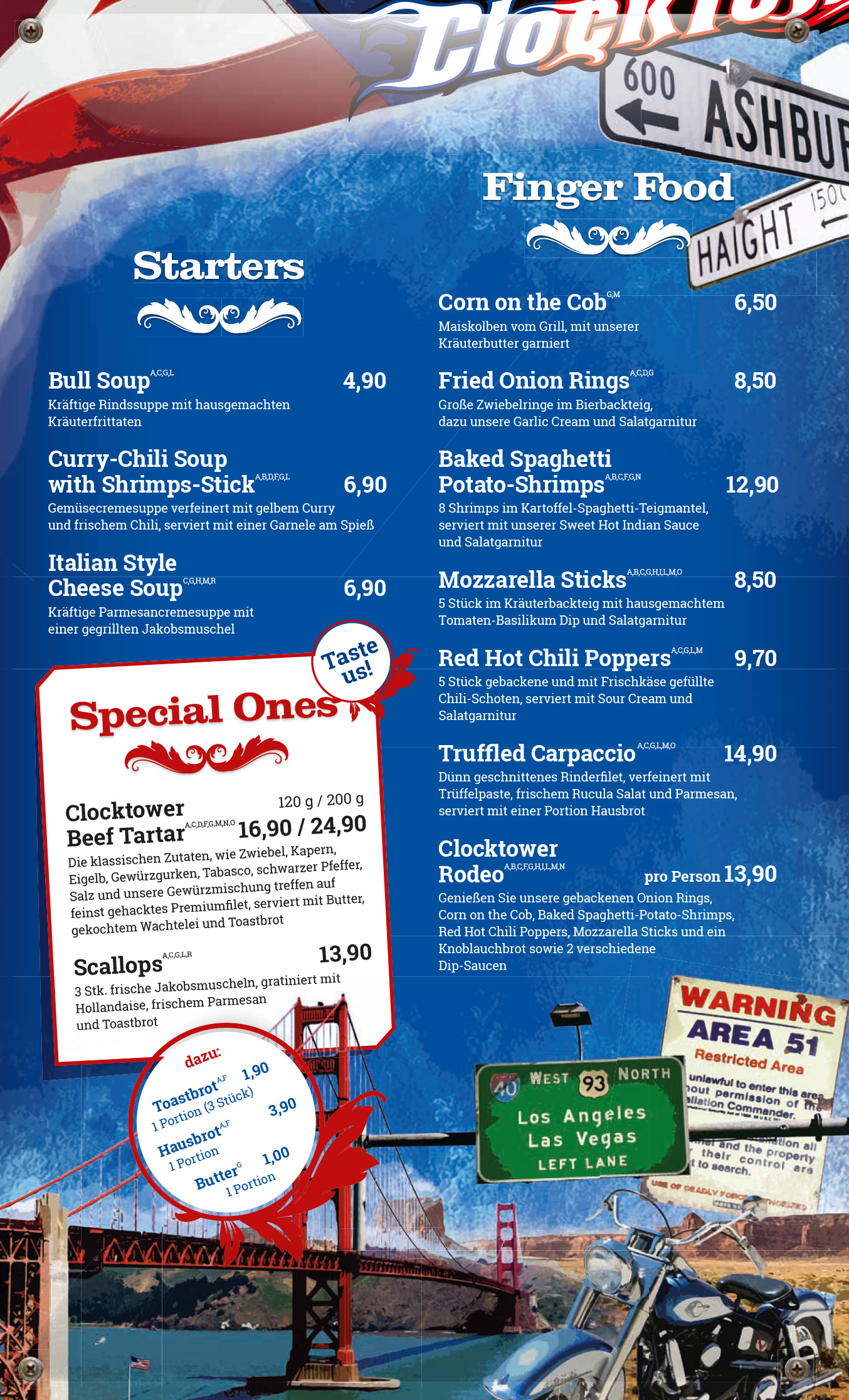 Ausgewählte Vorspeisen und köstliches Finger Food im Clocktower Wien-Süd