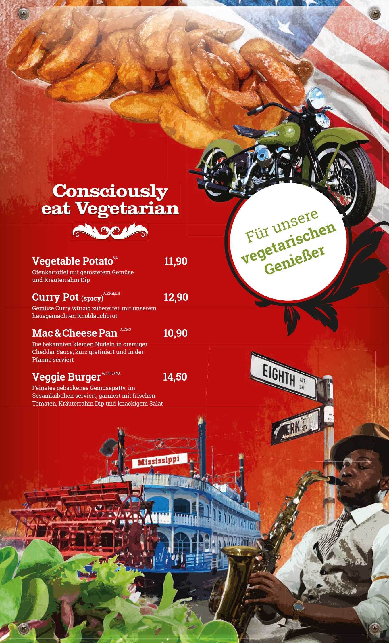 Vegetarische Gerichte im Clocktower Wien-Süd